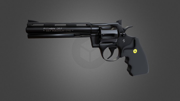 Colt Python 357 3D Model