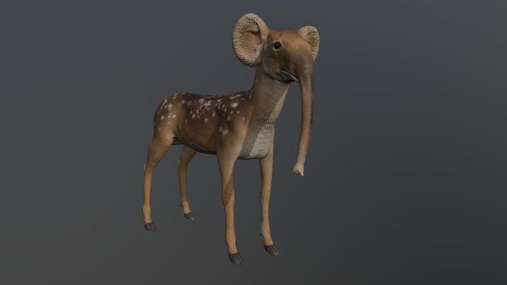 Deerlefant Calf 3D Model