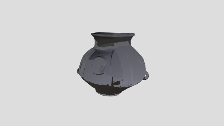 Napkorongos urna / Urn with "Sun-disk" ornament 3D Model