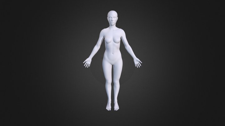 Female Base Mesh 3D Model