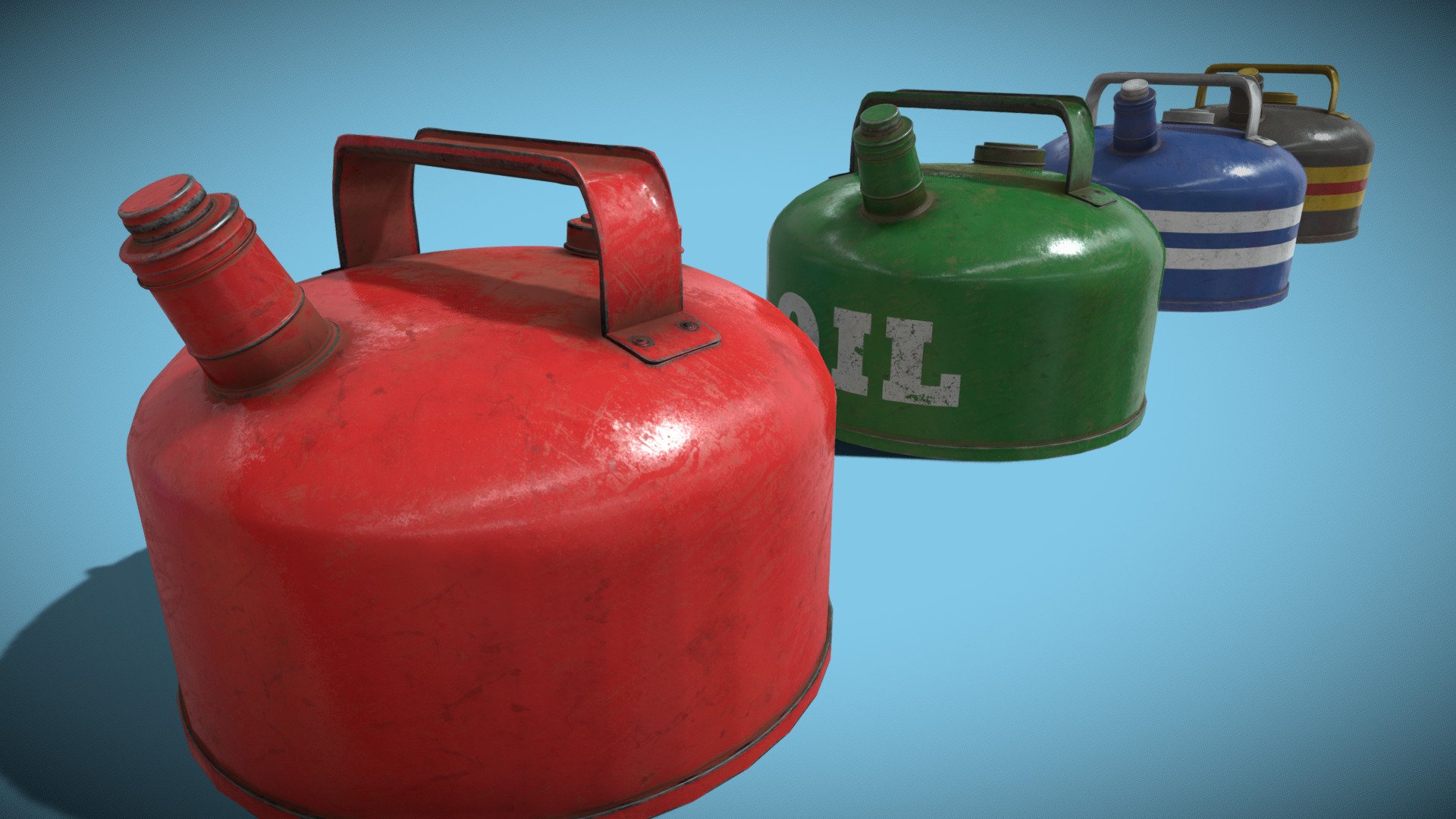 Kettle-Style 1 Gallon Gas Can - Buy Royalty Free 3D model by Mad ...