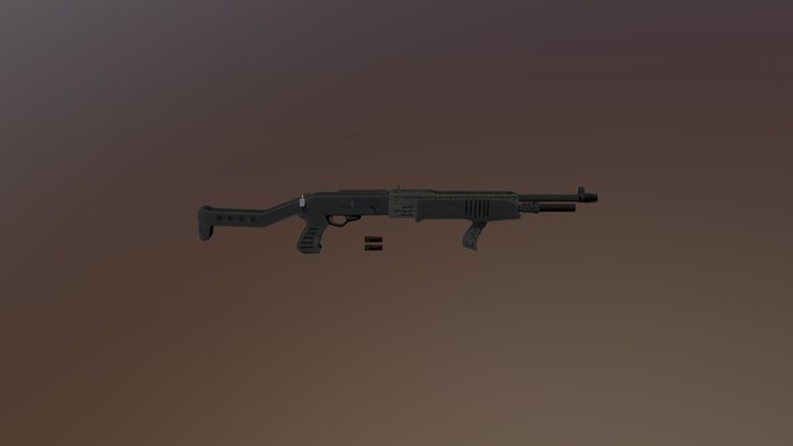 Wpn Spas-12 Shotgun V2 3D Model