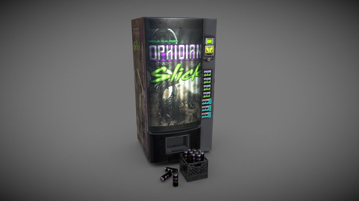 Vending Machine with Soda Cans – Free 3D Model STL