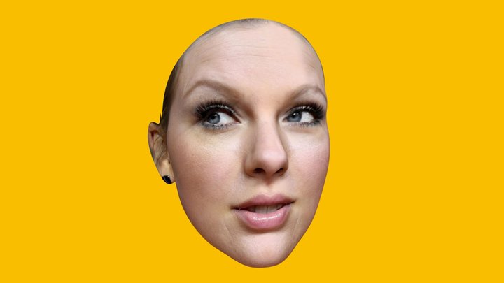 Taylor Swift Portrait Sculpt 3D Model