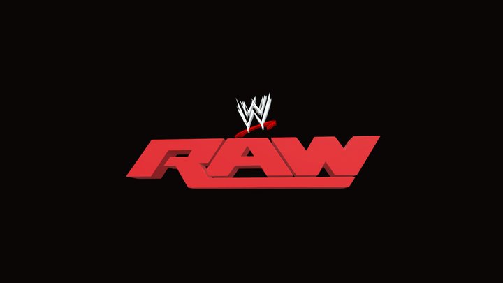 WWE Monday Night Raw Logo 2012-2014 3D Model
