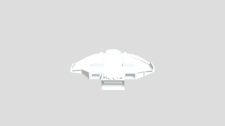 Sci-Fi Spaceship 3D Model