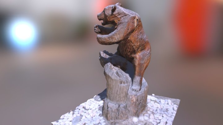 Ayas Statue - Bear 3D Model