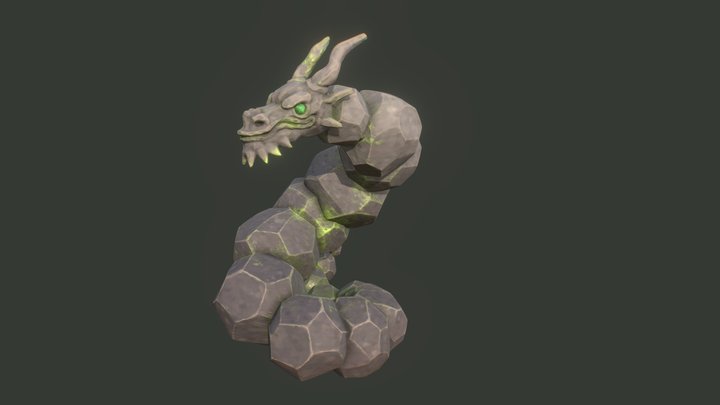 Stone Dragon 3D Model