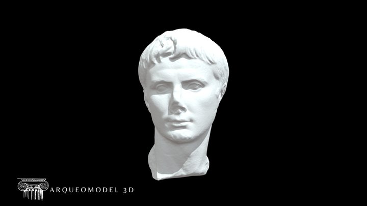 MARBLE HEAD OF AUGUSTUS BRITISH MUSEUM 3D PRINT