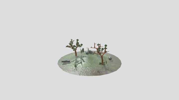 Swampy landscape 3D Model