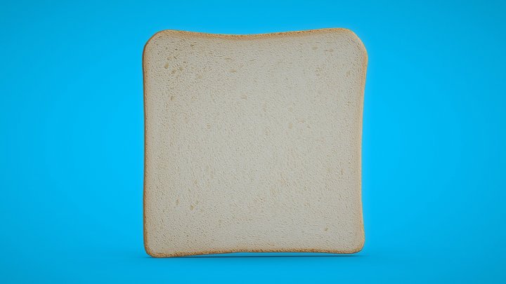 Slice of Bread 3D Model