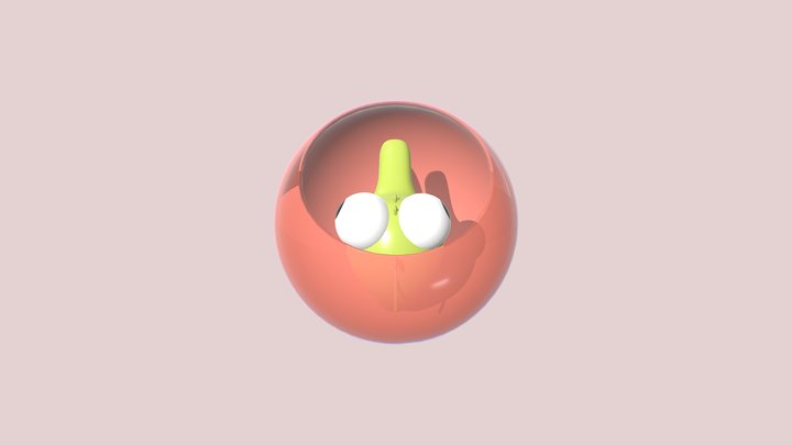 Baby Leafy Seadragon Egg 3D Model
