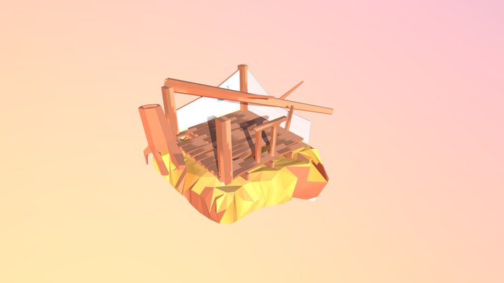 The Broken House 3D Model