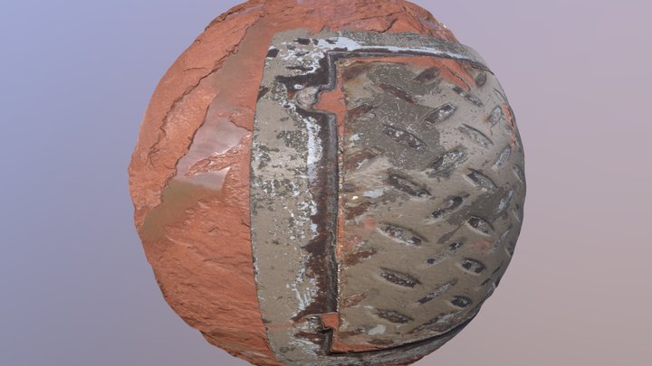 4k Manhole in rock (photorealistic) 3D Model
