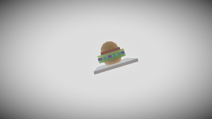 Burger Simple 3D Model