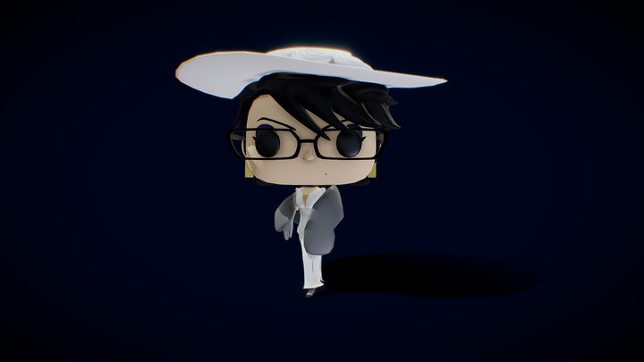 Bayonetta2 white dress funko Pop 3D Model