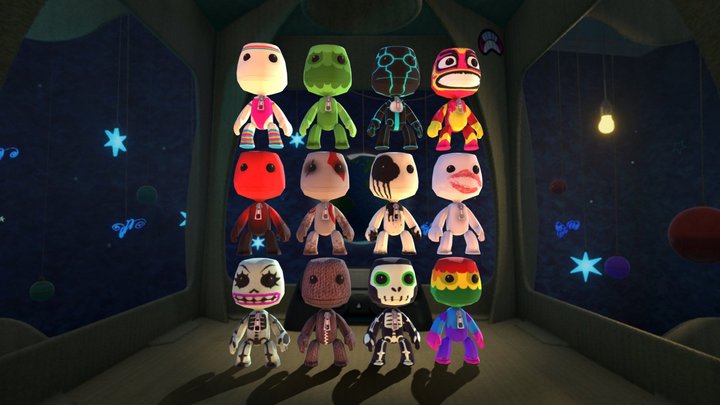 Little Big Planet Sackboy with texture 3D Model