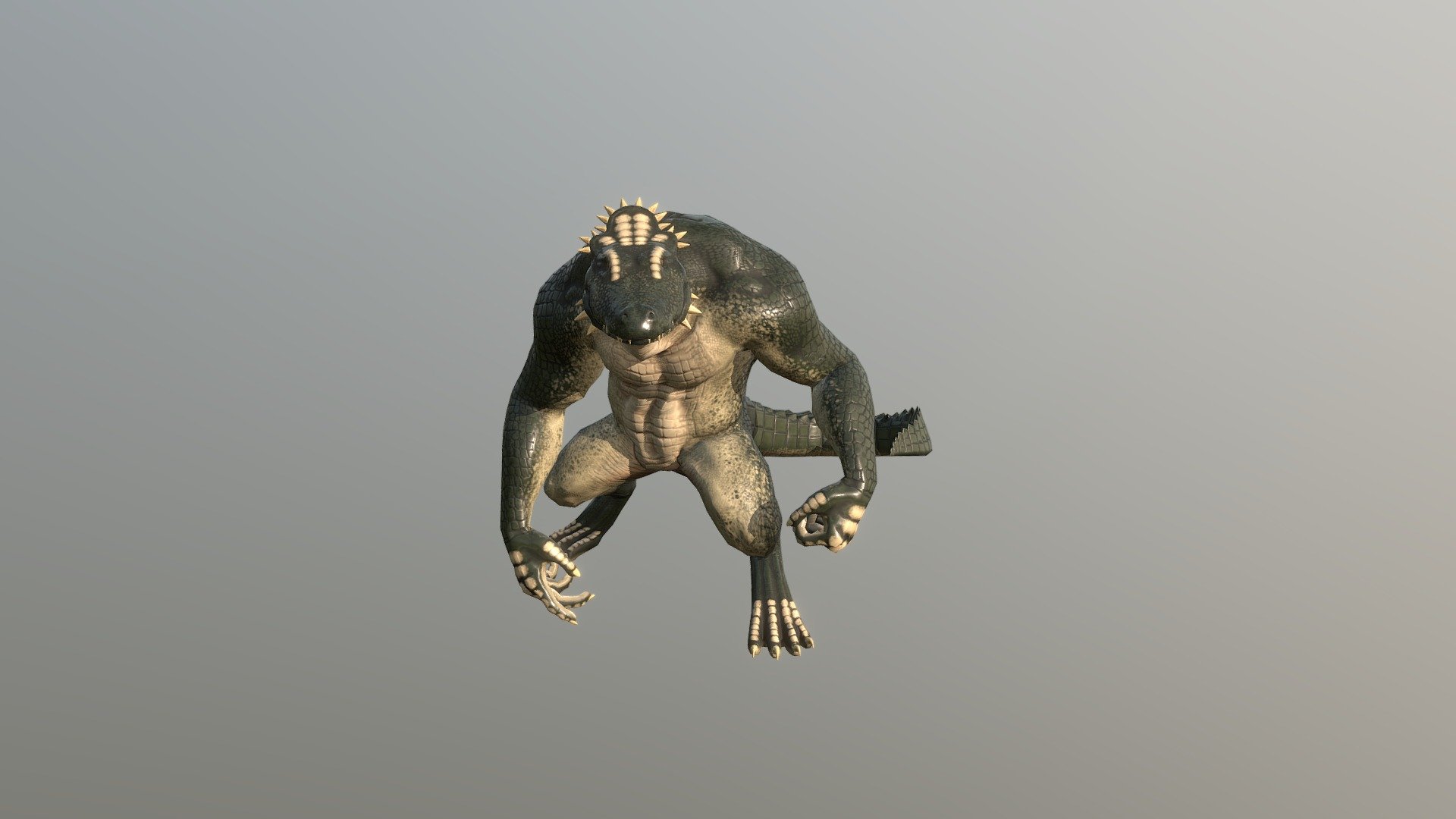 Crocoman - 3D model by HenrikW (@HenrikWest) [58c896f] - Sketchfab