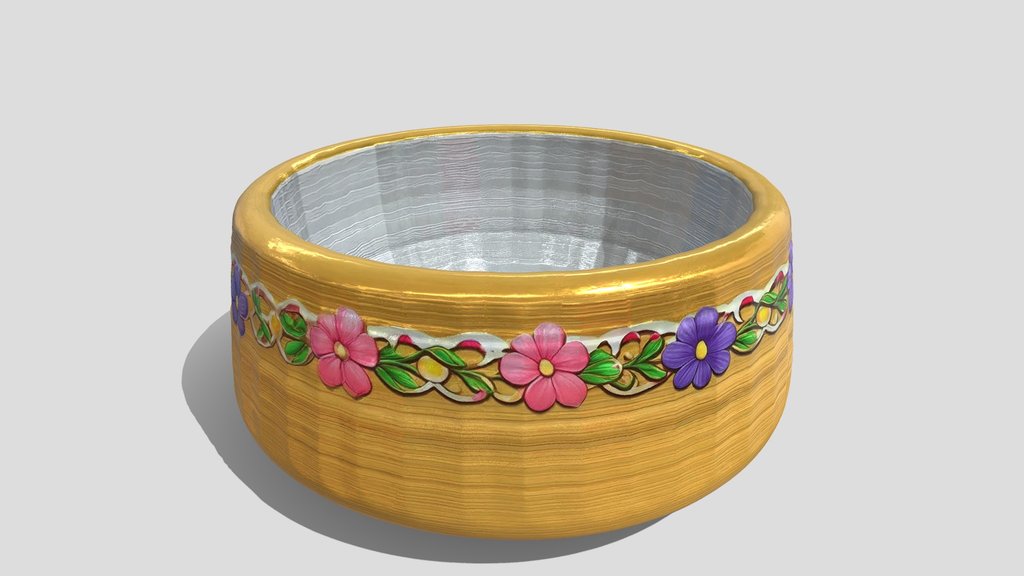 Brushed Metal Bowl