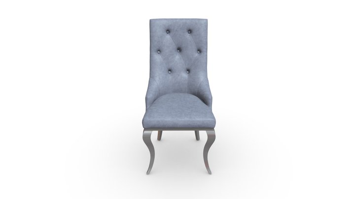 Metal Frame Vintage Chair 3D Model