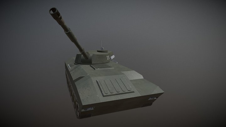 2S1 Gvozdika 3D Model