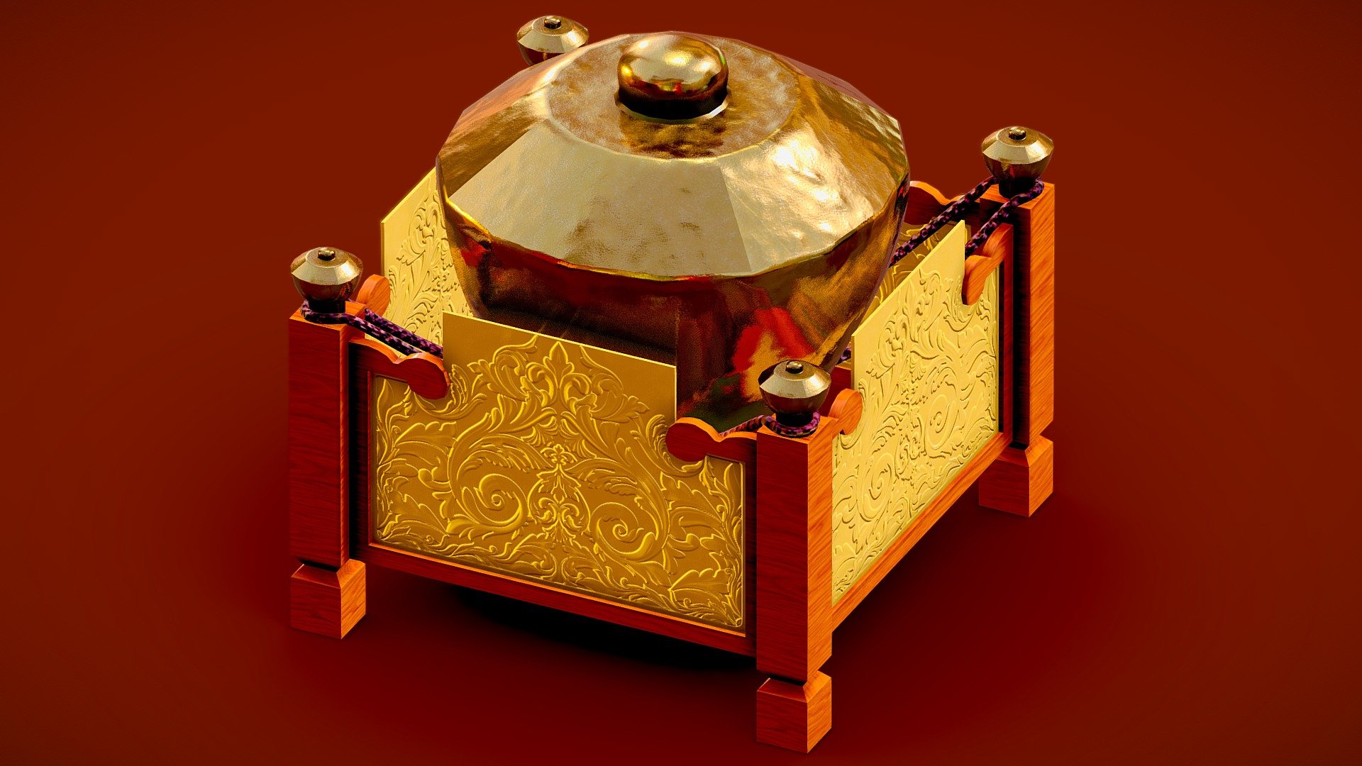 Traditional Instruments - Kenong - Buy Royalty Free 3D model by ...