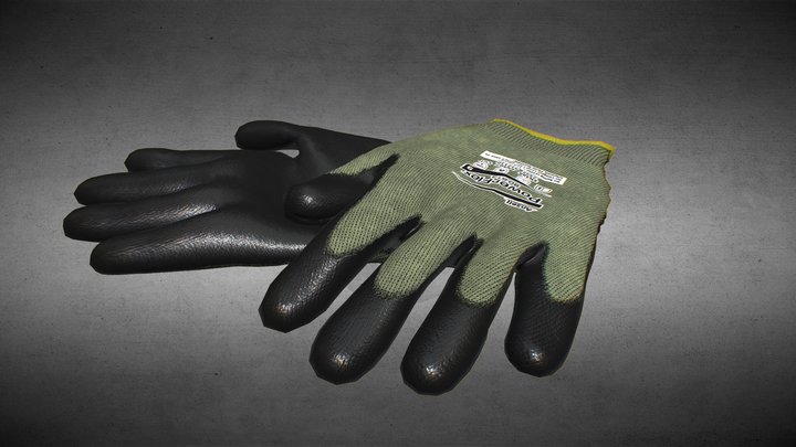 PowerFlex Safety Gloves 3D Model