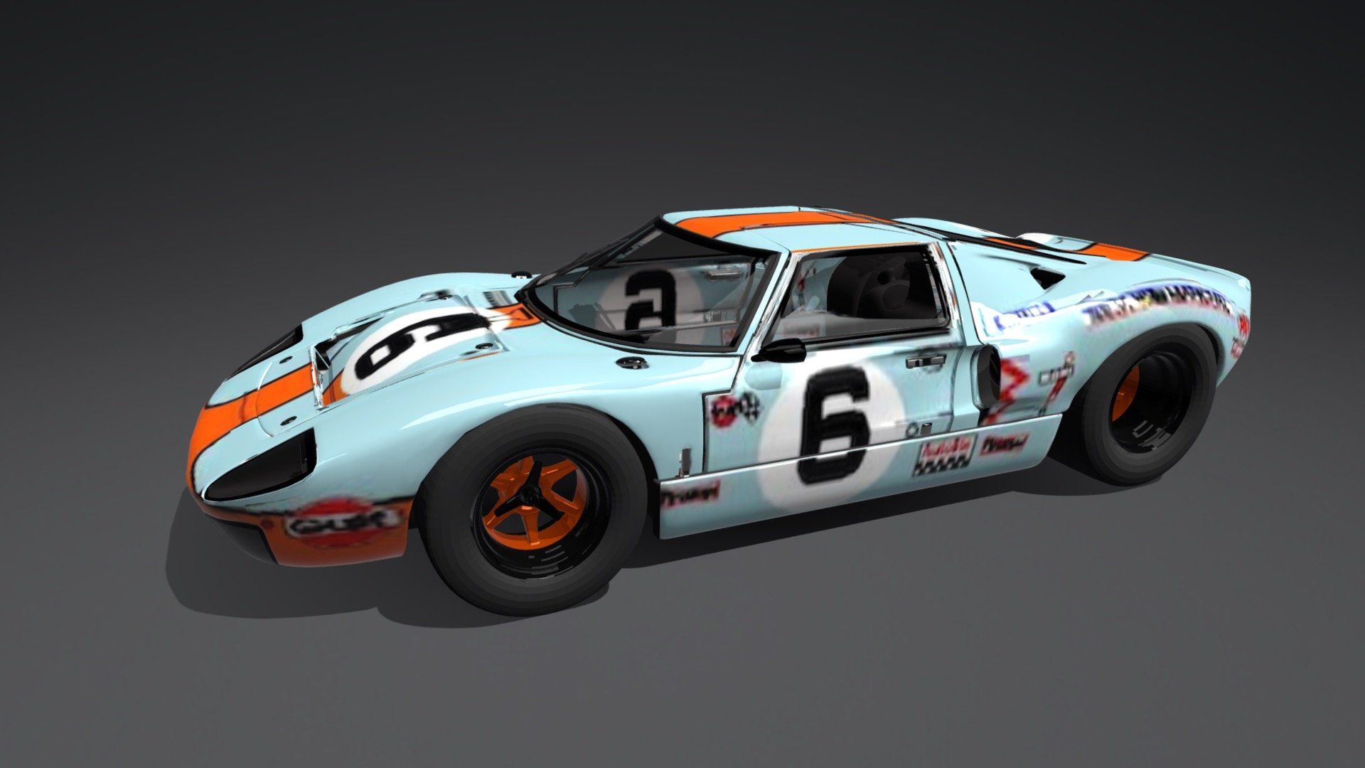 Ford Gt40 3d Model By Papax007 58ceb34 Sketchfab 3498