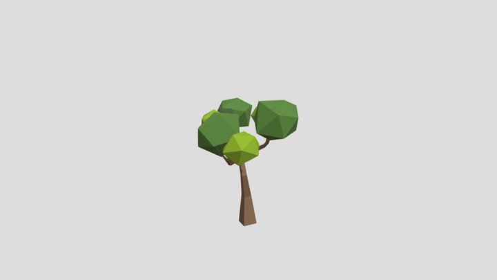 Low poly tree 3D Model