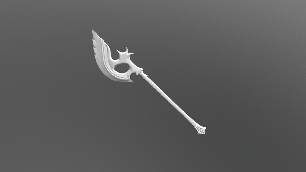 Glass Battleaxe, High_poly — Sketchfab embed 3D viewer