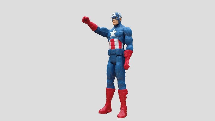 Captain America 3D Model