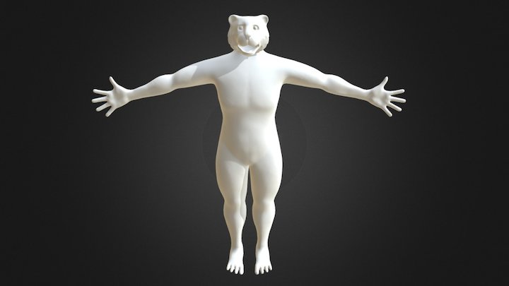 Tiger Character 3D Model