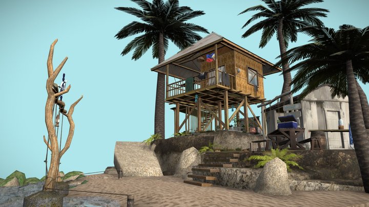 DAE Diorama - By the ocean 3D Model