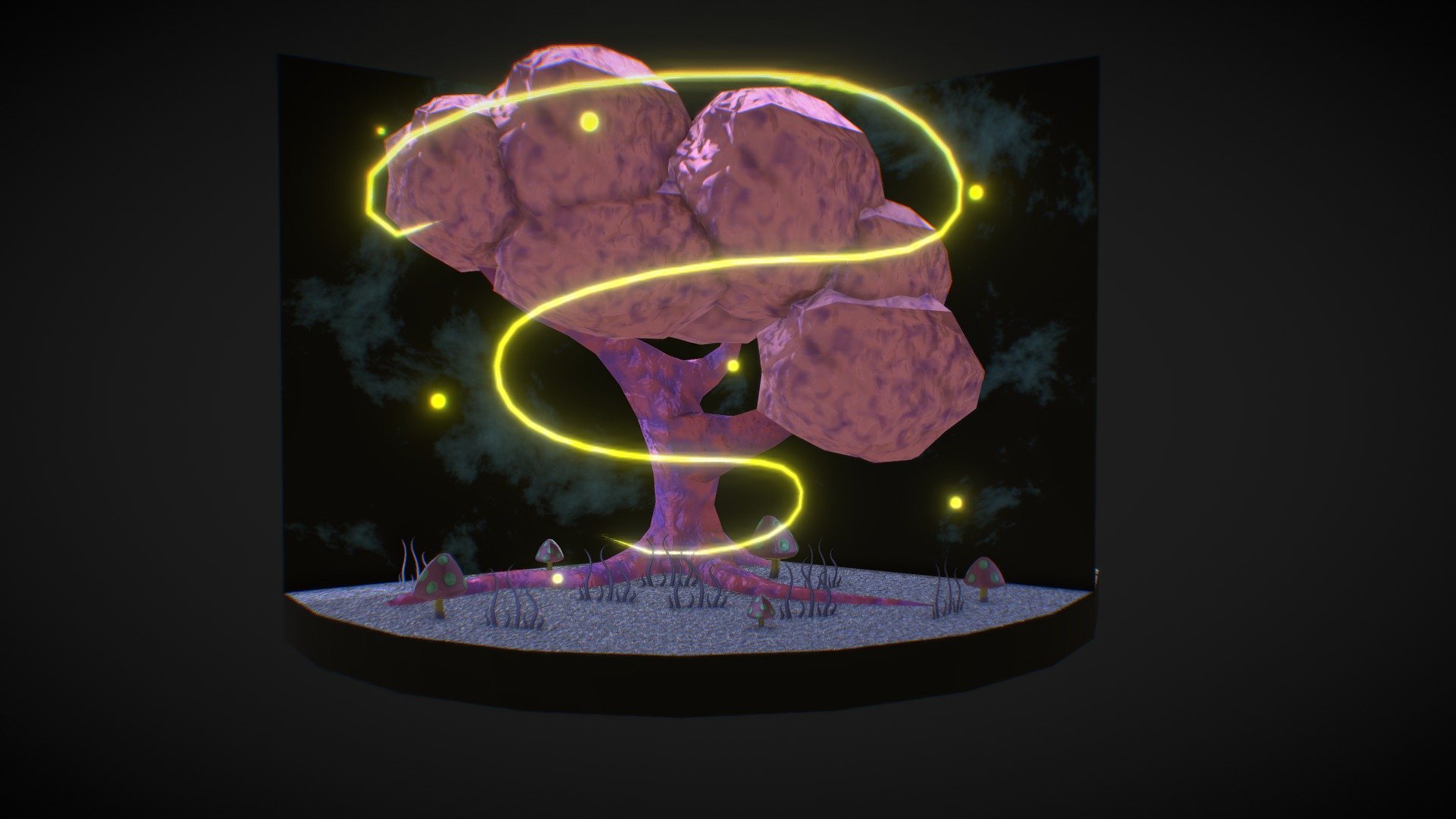Three trees | #SketchfabWeeklyChallenge - Tree