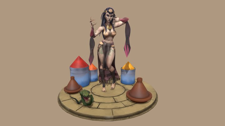 Dancing Priest 3D Model