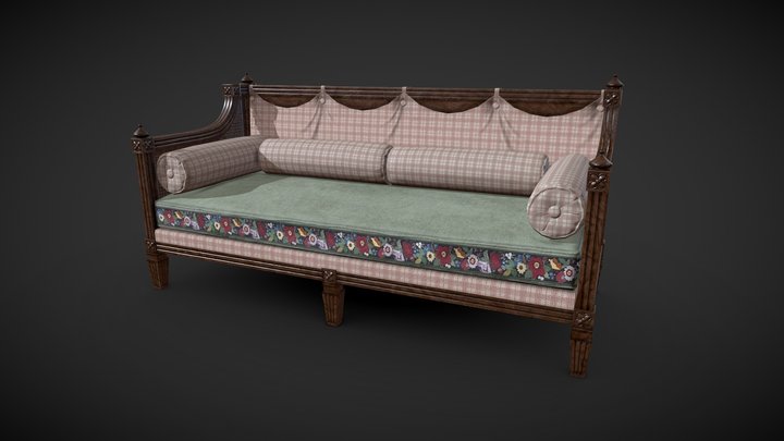 Veranda Couch 3D Model