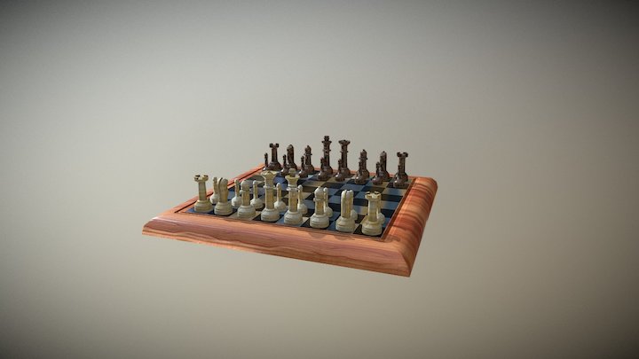 Chess Set 3D Model