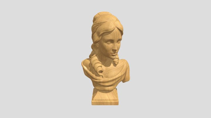 Scultura Legno 3D Model