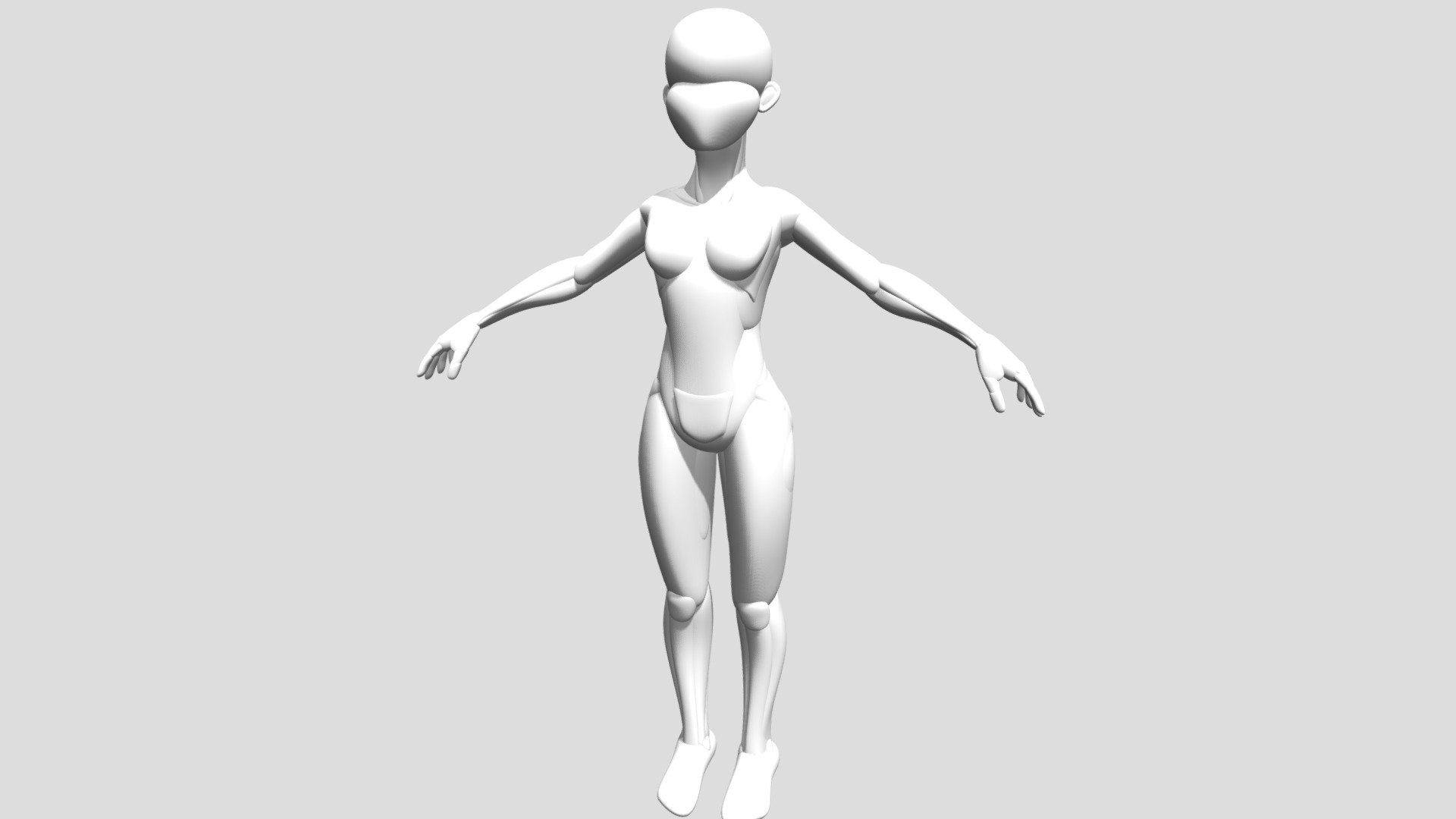 Female_ Blockout - 3D model by GracieB.3D [58d4d74] - Sketchfab