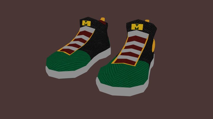 Rasta Sneakers 3D Model