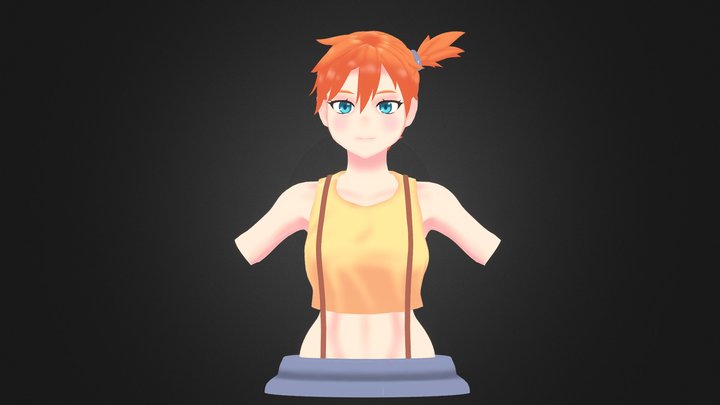 Misty pokemon busto 3D Model