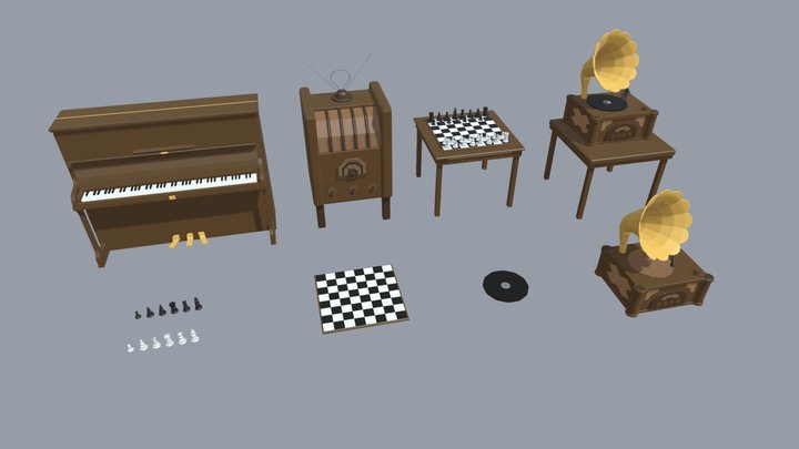 Leisure Free Pack 3D Model