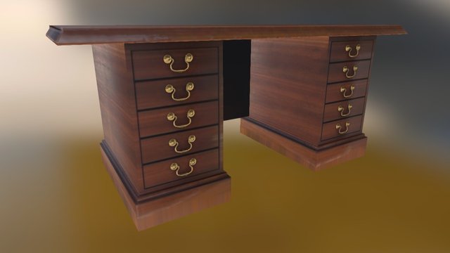 antique desk 3D Model