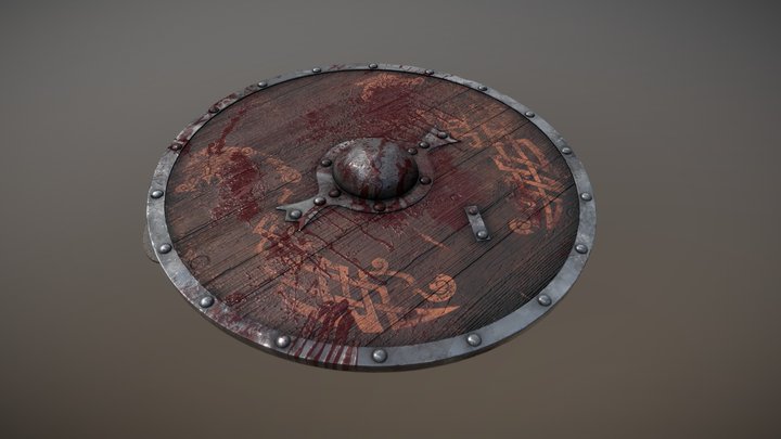 Viking Shield 3D Model