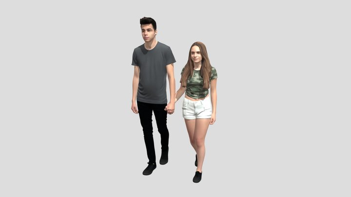 Holding Hands – Kostenloses 3D-Modell STL
