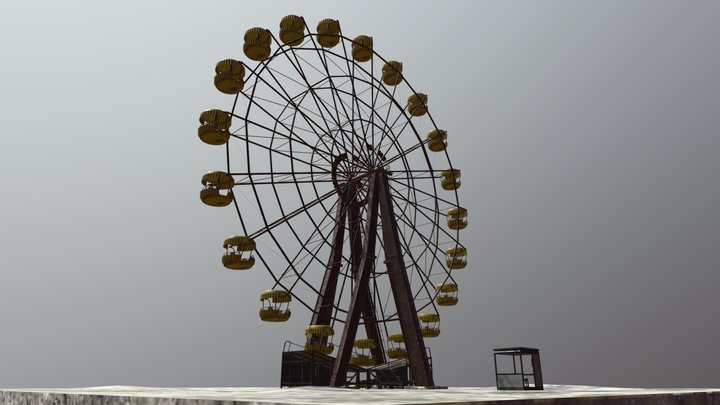 Chernobyl Ferris Wheel 3D Model