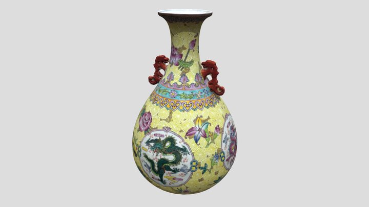 Antique Chinese Vase 3D Model