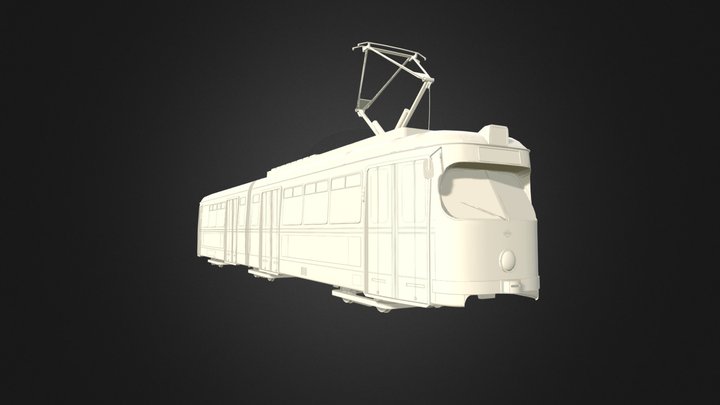 DÜWAG VBL 152 Straßenbahn 3D Model