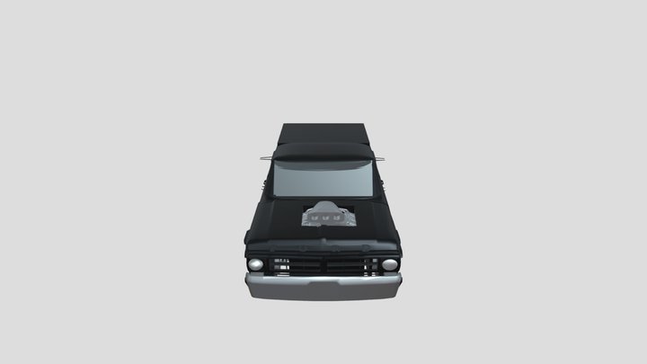 Old Ford Dragster 3D Model
