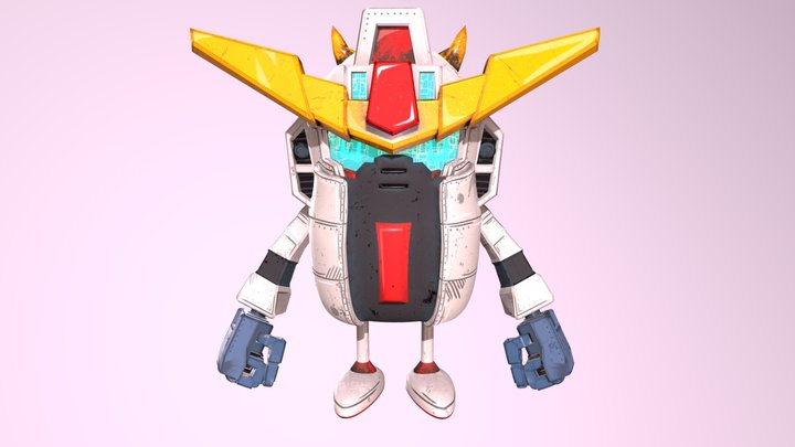 Gundamon 3D Model